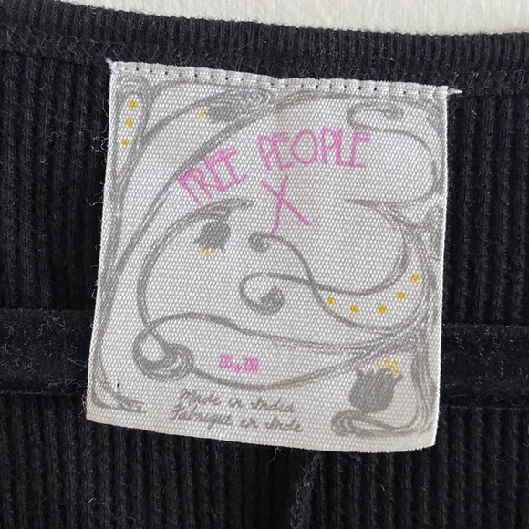 Free People Embroidered Waffle Long Sleeve - Picture 4 of 6